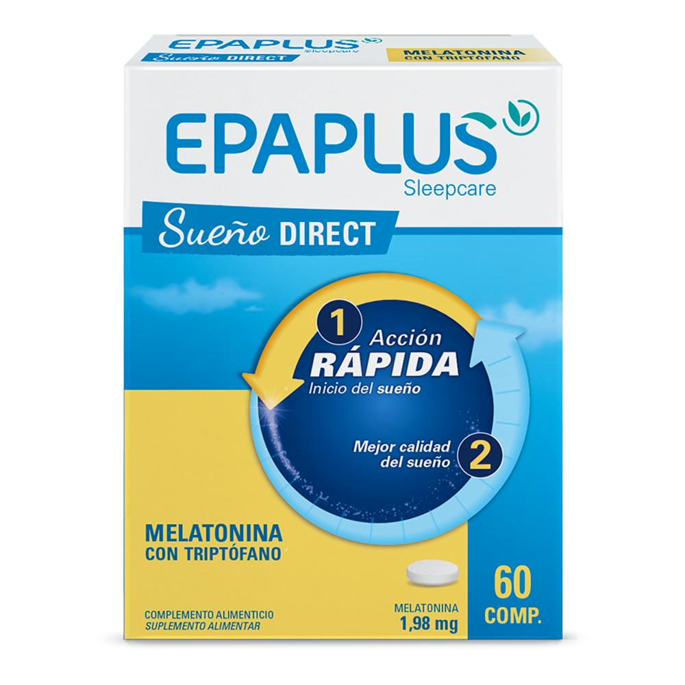 EPAPLUS SLEEPCARE MELATONINA CON TRIPTOFANO 60 COMPRIMIDOS
