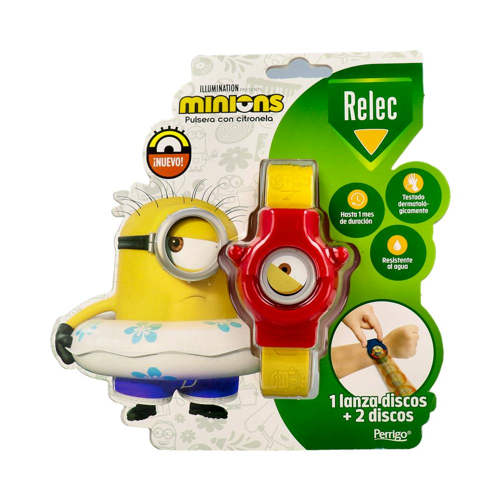 RELEC PULSERA INF MINIONS ROJA