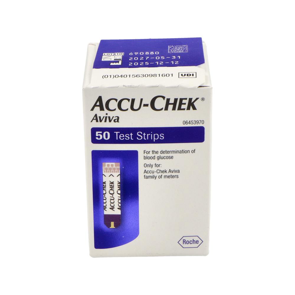 TIRAS REACTIVAS ACCUCHEK AVIVA 50 TIRAS