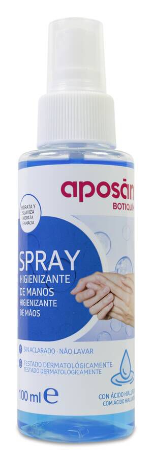 APOSAN BOTIQUIN SPRAY HIGIENIZANTE DE MANOS CON ACIDO HIALURONICO 1 ENVASE 100 ML