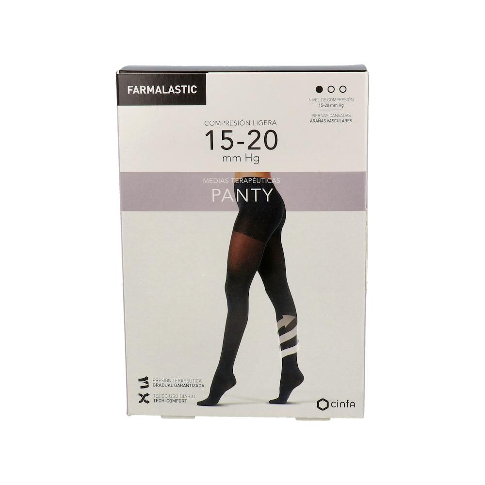 FARMALASTIC PANTY COMPRESION LIGERA 1 UNIDAD TALLA L COLOR NEGRO