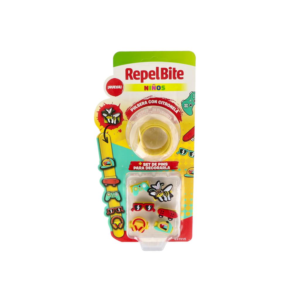 REPEL BITE NIÑOS PULSERA CON CITRONELA 6 PINS CUSTOM