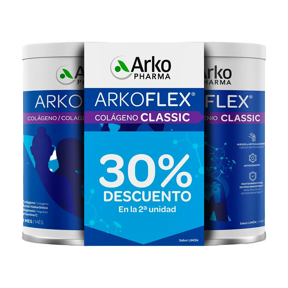 ARKOFLEX COLAGENO CONDROAID 2 LATAS 360 G SABOR LIMON PACK