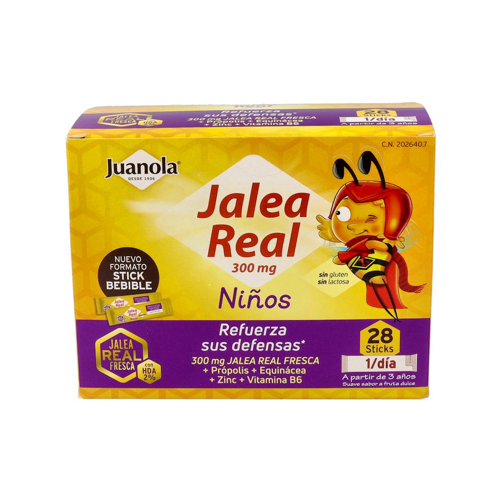 JUANOLA JALEA REAL NIÑOS VITALIDAD Y DEFENSAS 28 SOBRES 10 ML