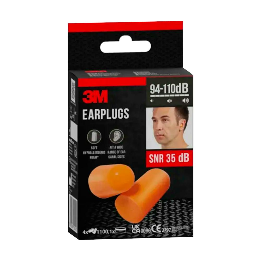 TAPONES OIDOS 3M RUIDO POLIURETANO 4 U