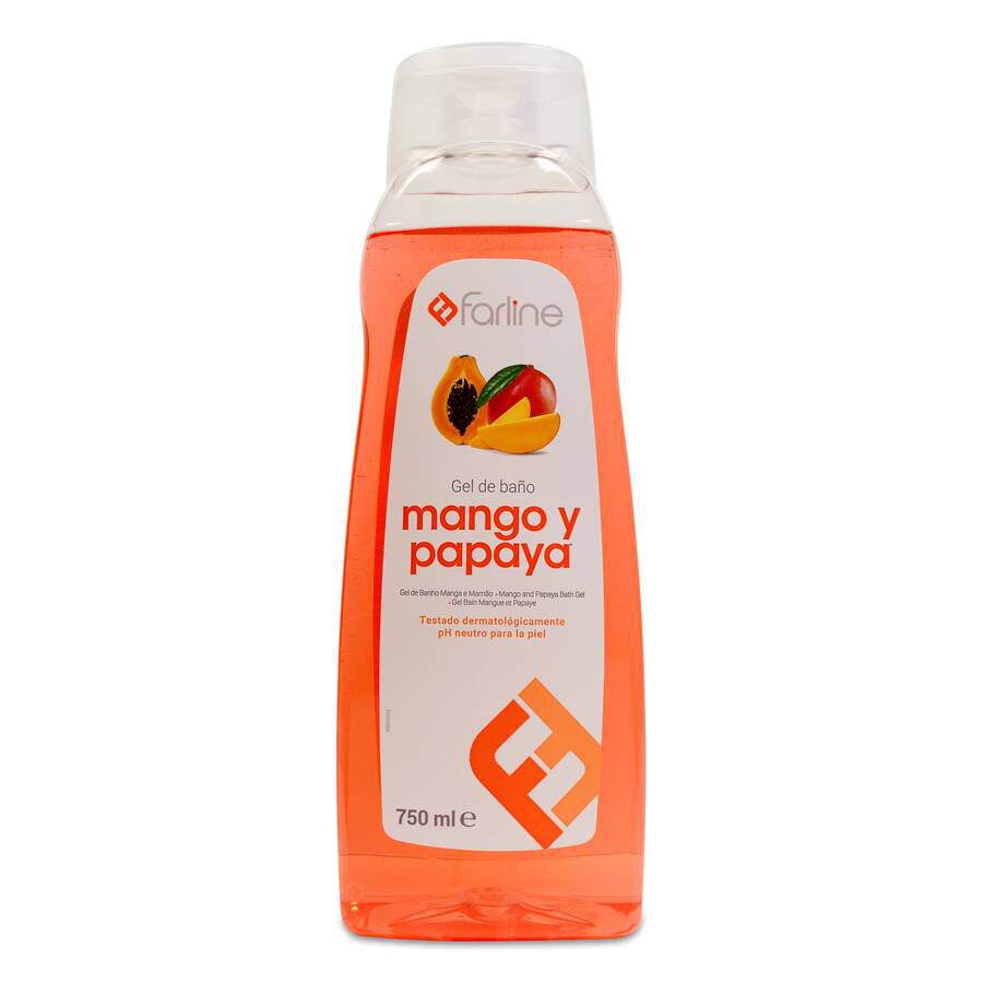 FARLINE GEL DE BAÑO MANGO Y PAPAYA 1 ENVASE 750