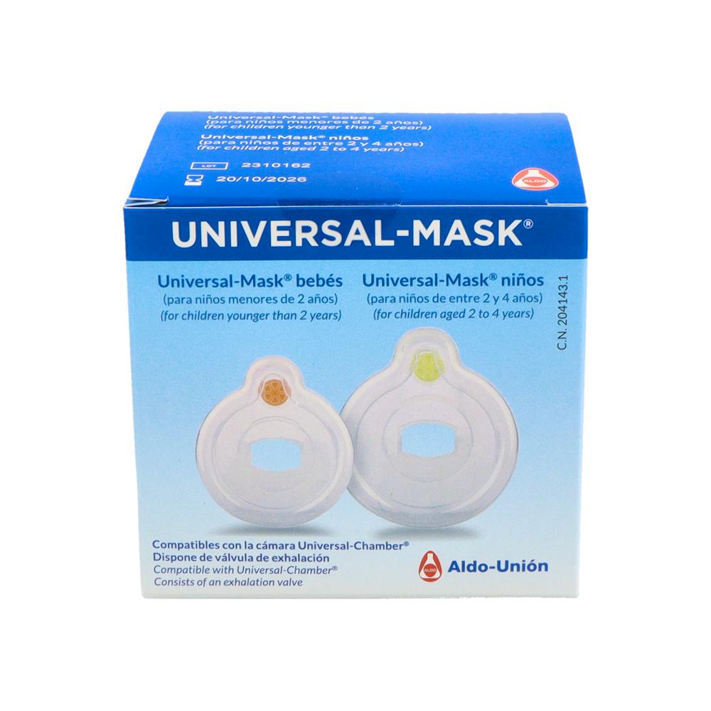 MASCARILLA UNIVERSAL MASK 2 UNIDADES BEBES + NIÑOS