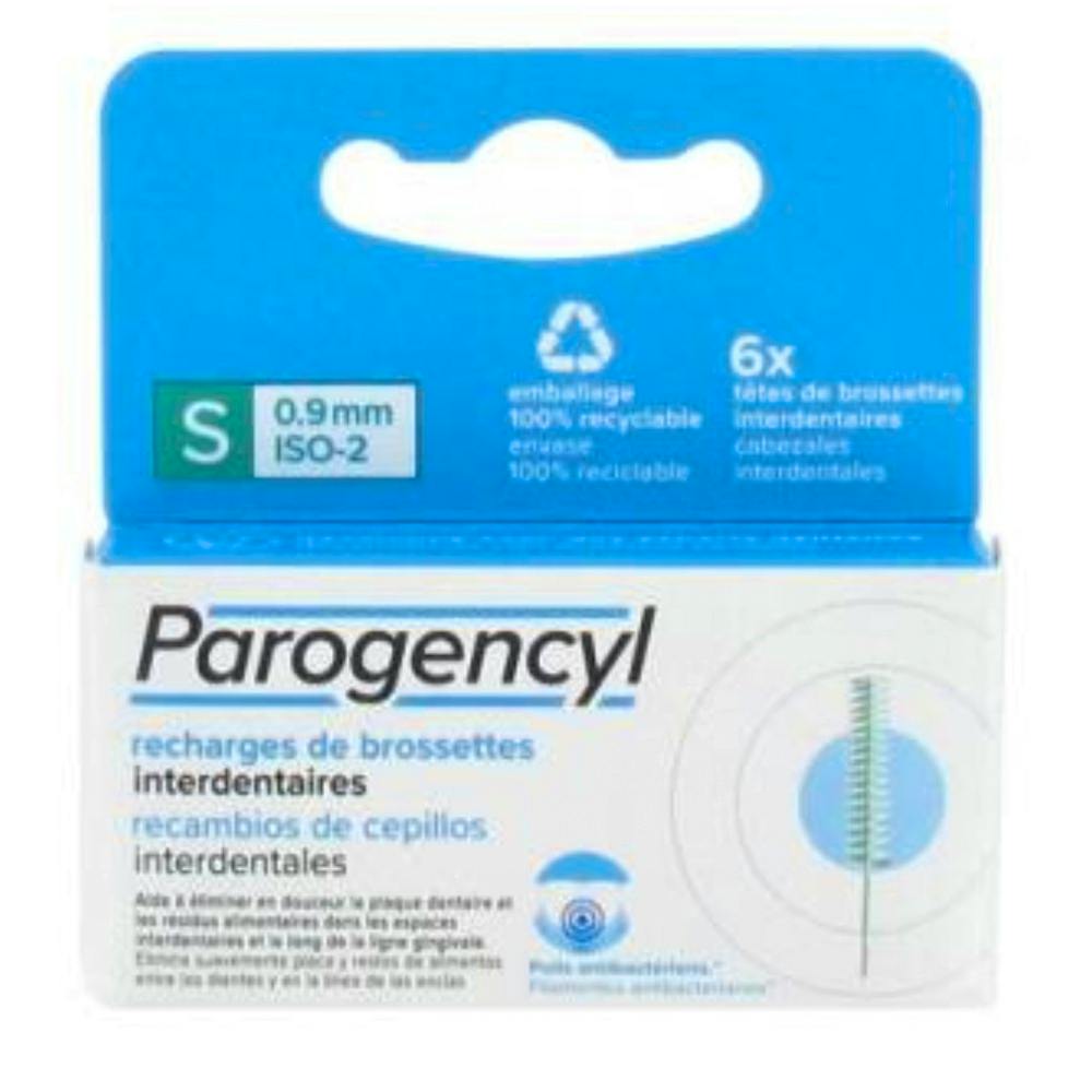 PAROGENCYL CEPILLO INTERDENTAL RECAMBIO 6 UNIDADES TALLA S