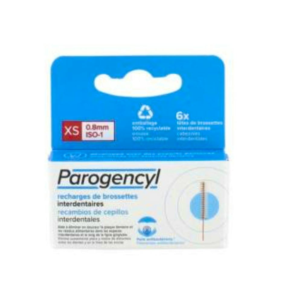 PAROGENCYL CEPILLO INTERDENTAL RECAMBIO 6 UNIDADES TALLA XS