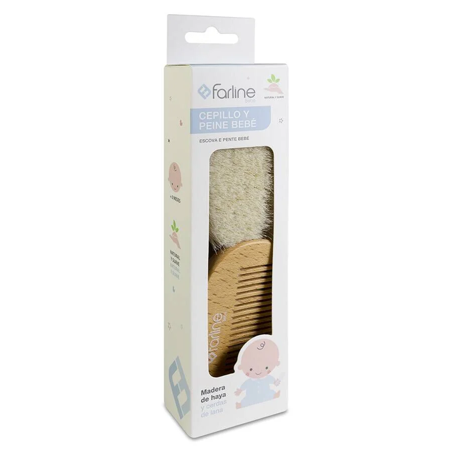 SET DE CEPILLO Y PEINE BEBE FARLINE