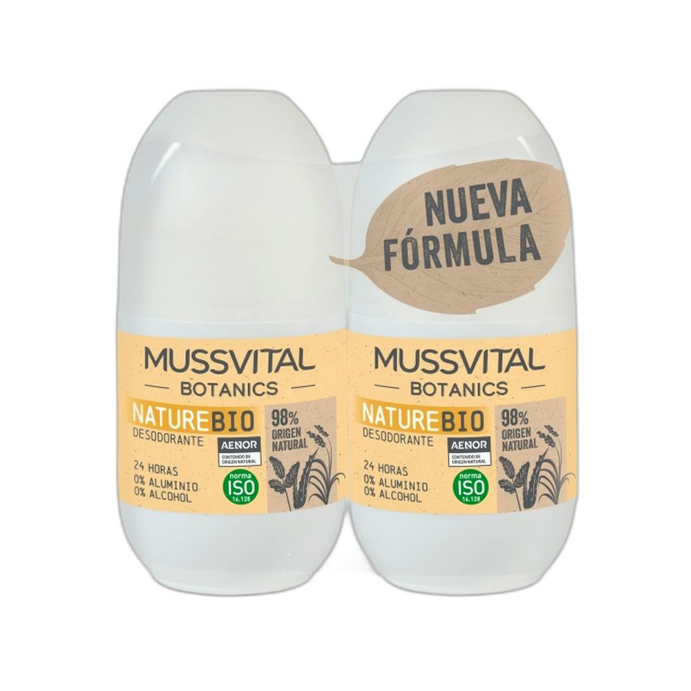 MUSSVITAL BOTANICS DEO NATURE 2 X 75 ML
