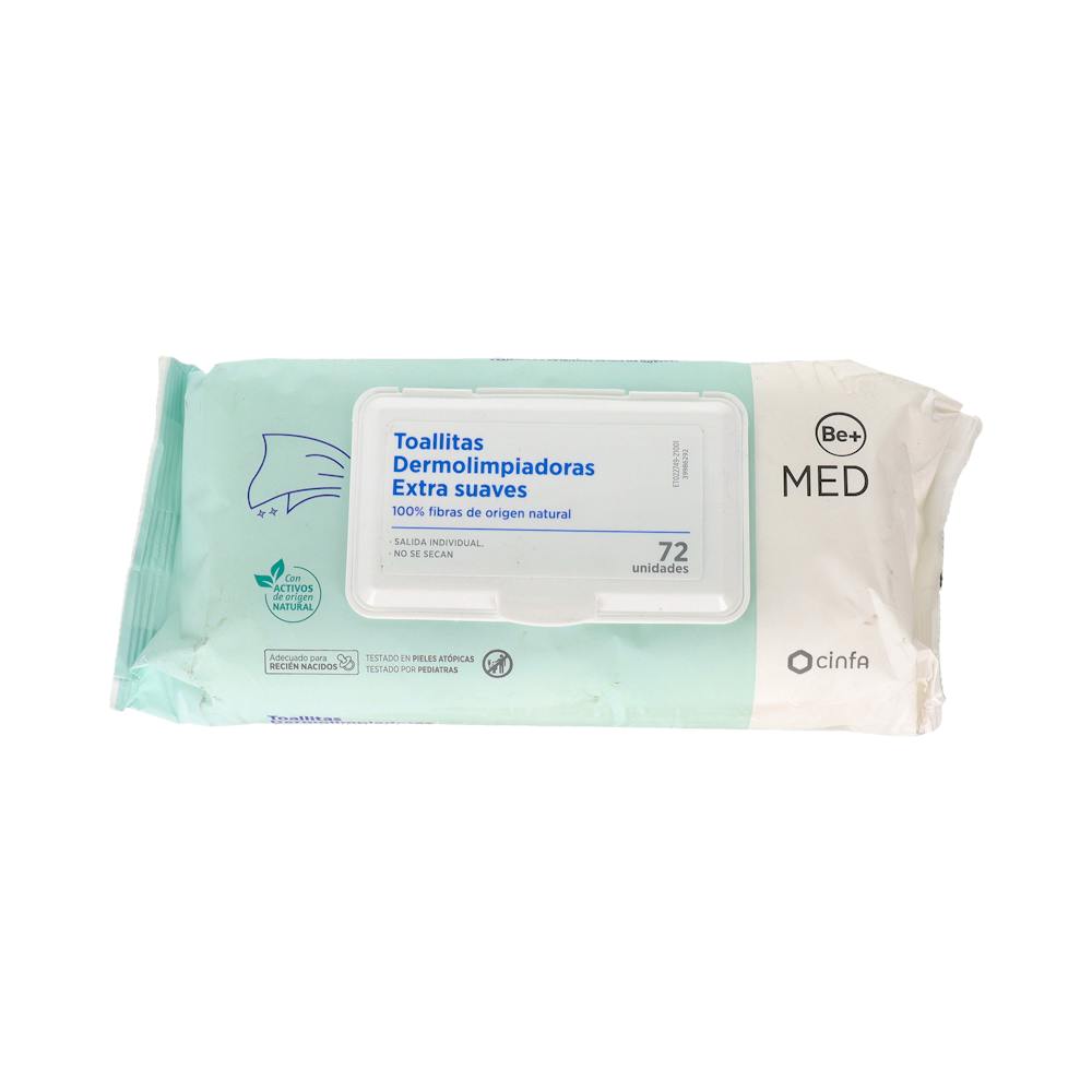 BE+ MED TOALLITAS DERMOLIMPIADORAS EXTRA SUAVES 72 UNIDADES