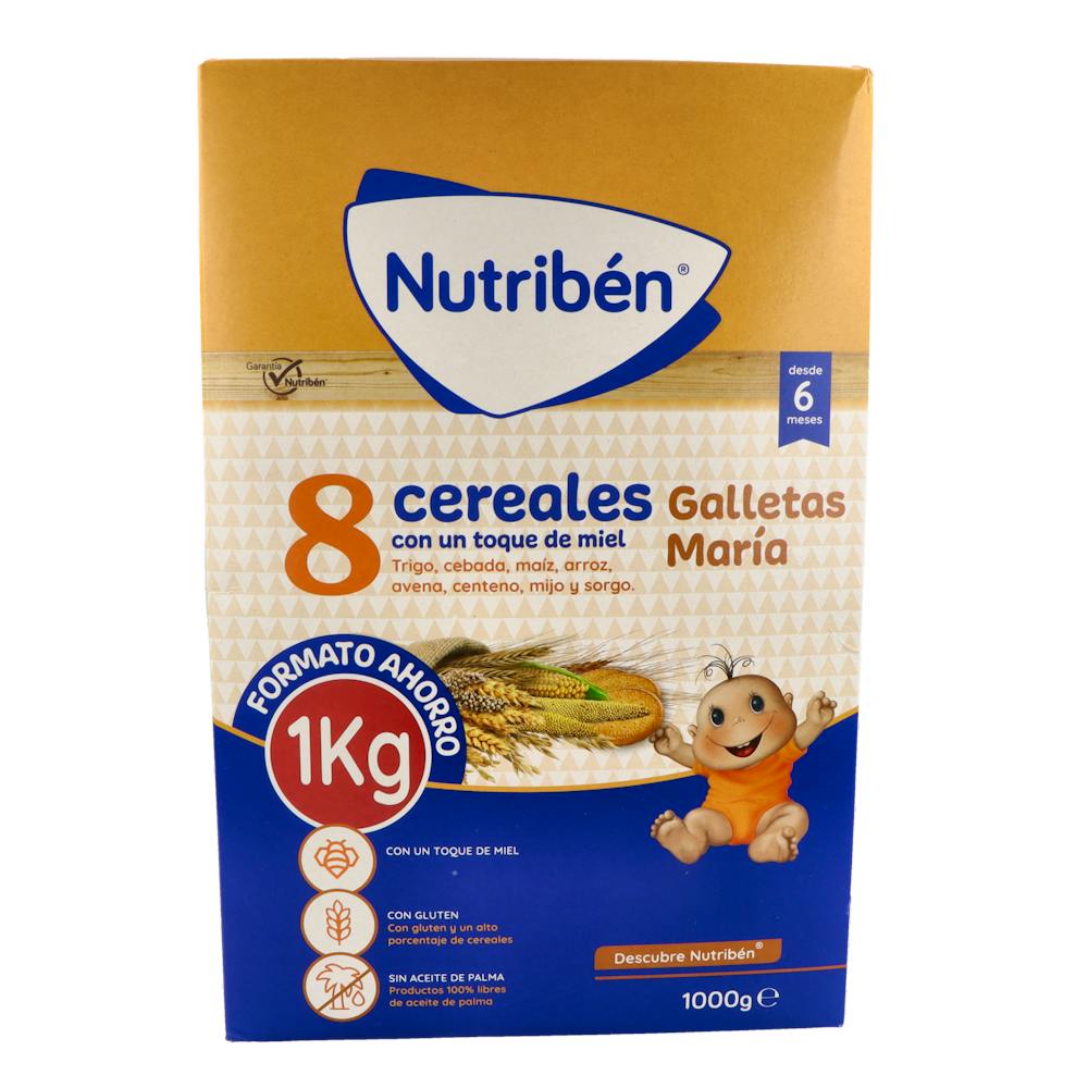 NUTRIBEN 8 CEREALES TOQUE MIEL Y GALLETAS MARIA 1 ENVASE 1000 G