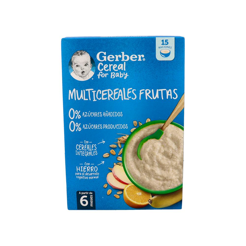 GERBER MULTICEREALES FRUTA 0% 0% AZUCARES 1 ESTUCHE 270 G