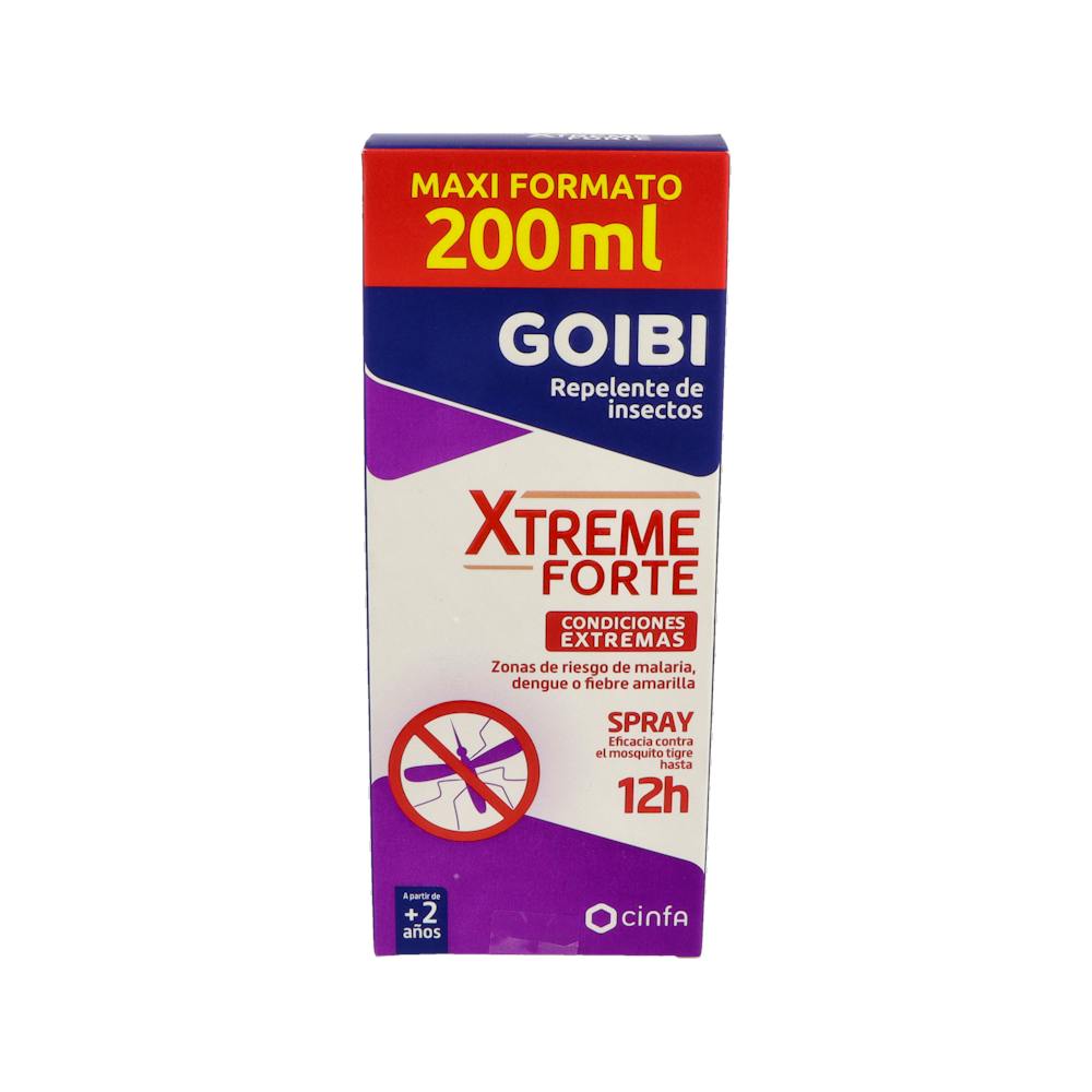 GOIBI XTREME FORTE REPELENTE DE INSECTOS 1 SPRAY 200 ML