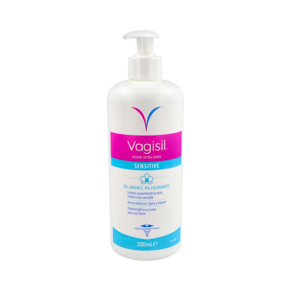 VAGISIL HIGIENE INTIMA DIARIA SENSITIVE 1 ENVASE 500 ML