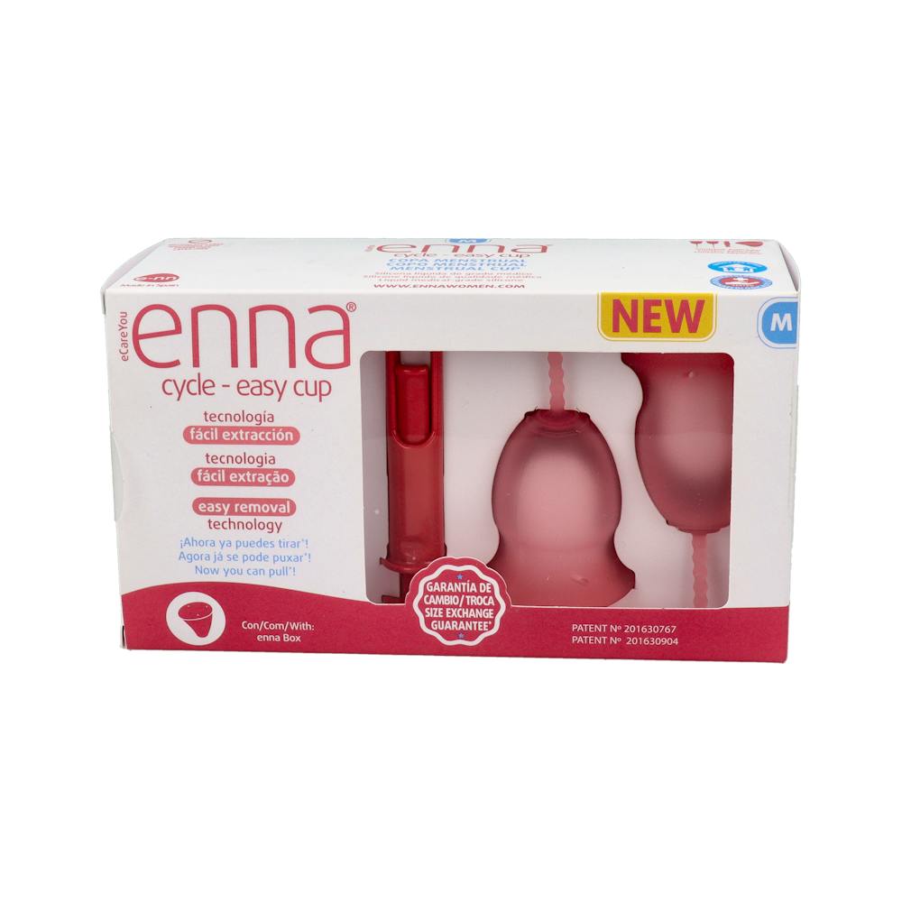 ENNA CYCLE EASY CUP 2 UNIDADES TALLA M CON APLICADOR