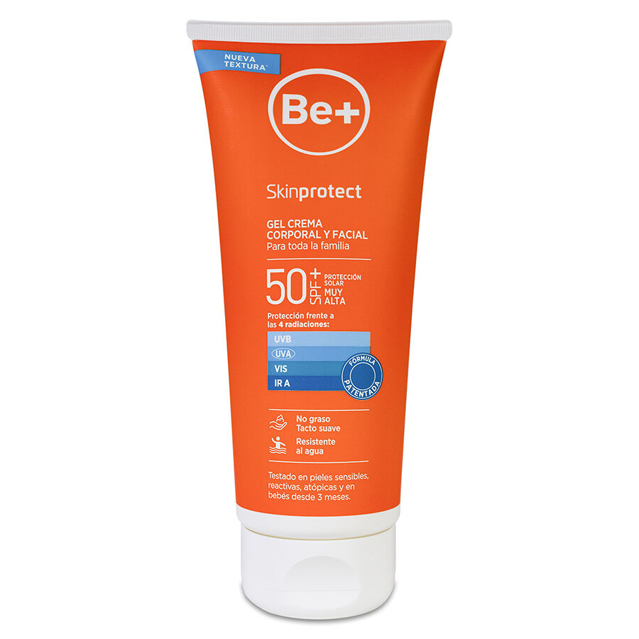 BE+ SKINPROTECT GEL CREMA CORPORAL Y FACIAL SPF 50+ 1 ENVASE 200 ML