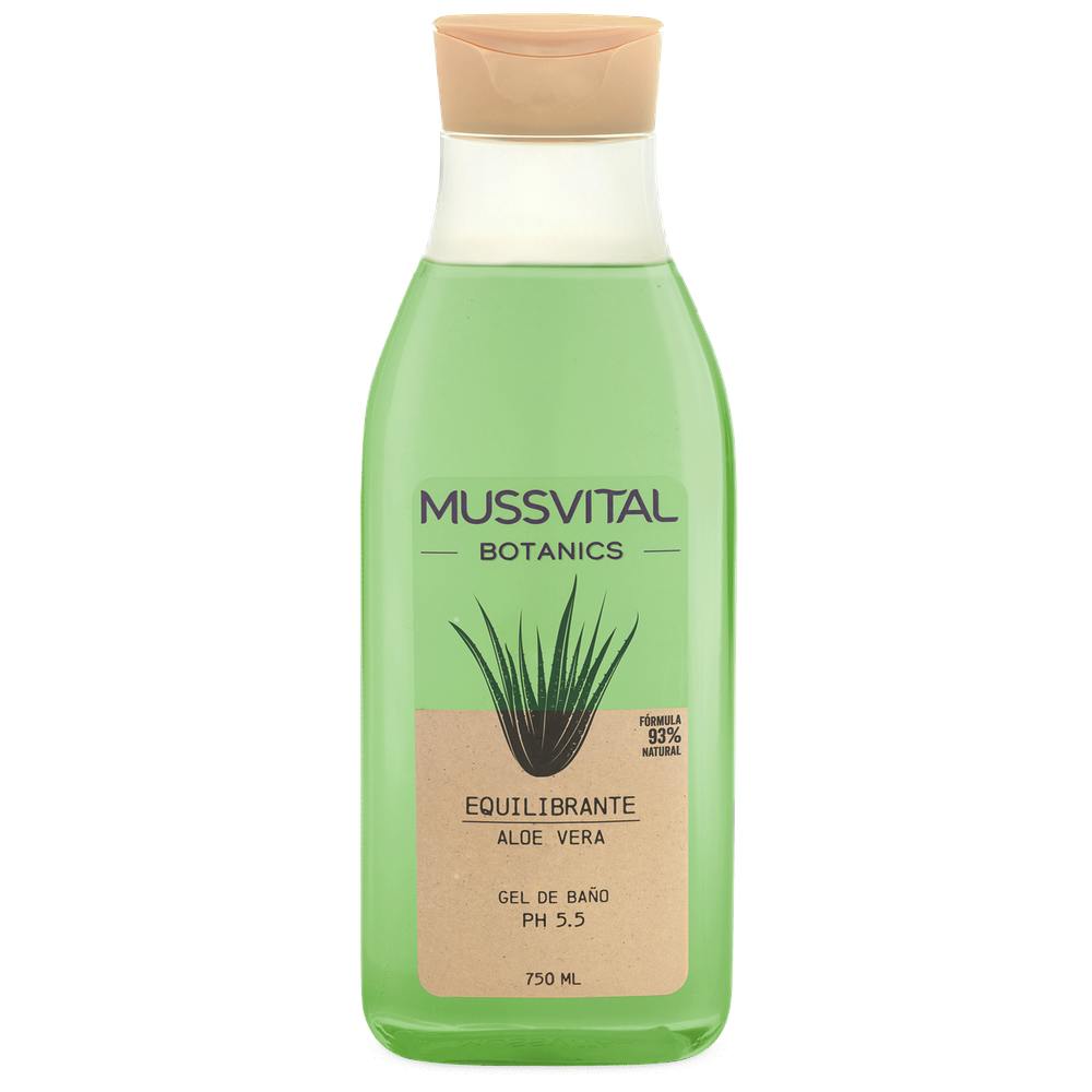 MUSSVITAL ESSENTIALS BOTANICS GEL DE BAÑO ALOE VERA 1 ENVASE 750 ml