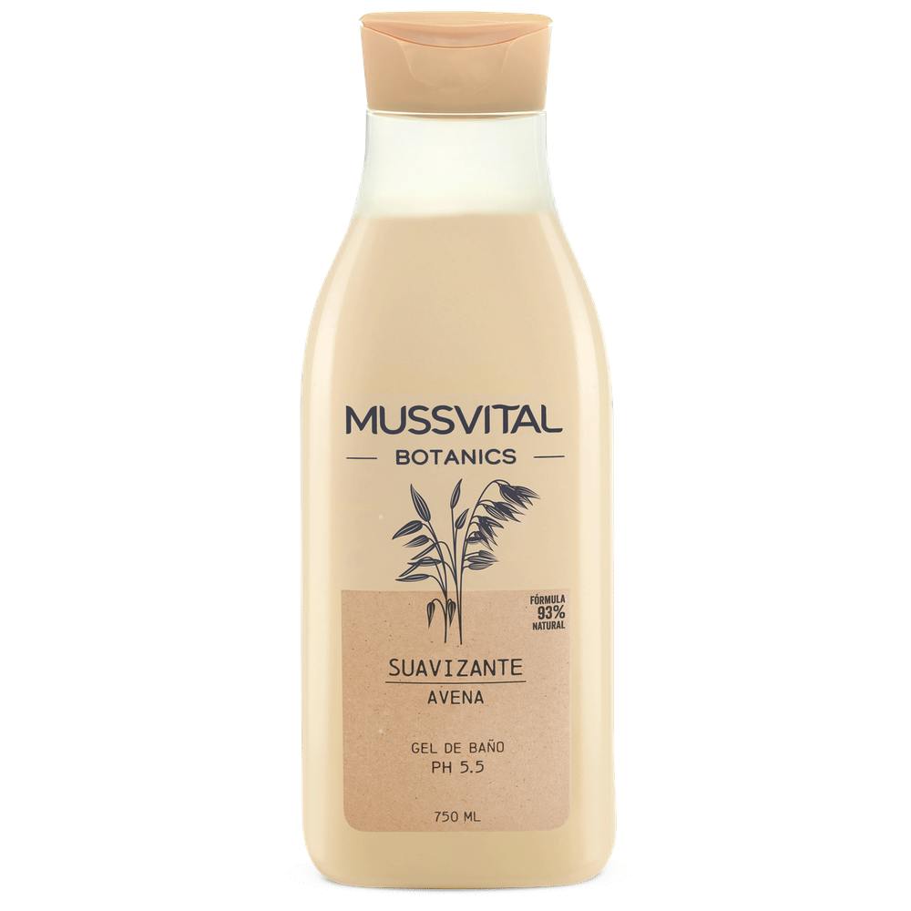 MUSSVITAL ESSENTIALS BOTANICS GEL DE BAÑO AVENA 1 ENVASE 750 ml