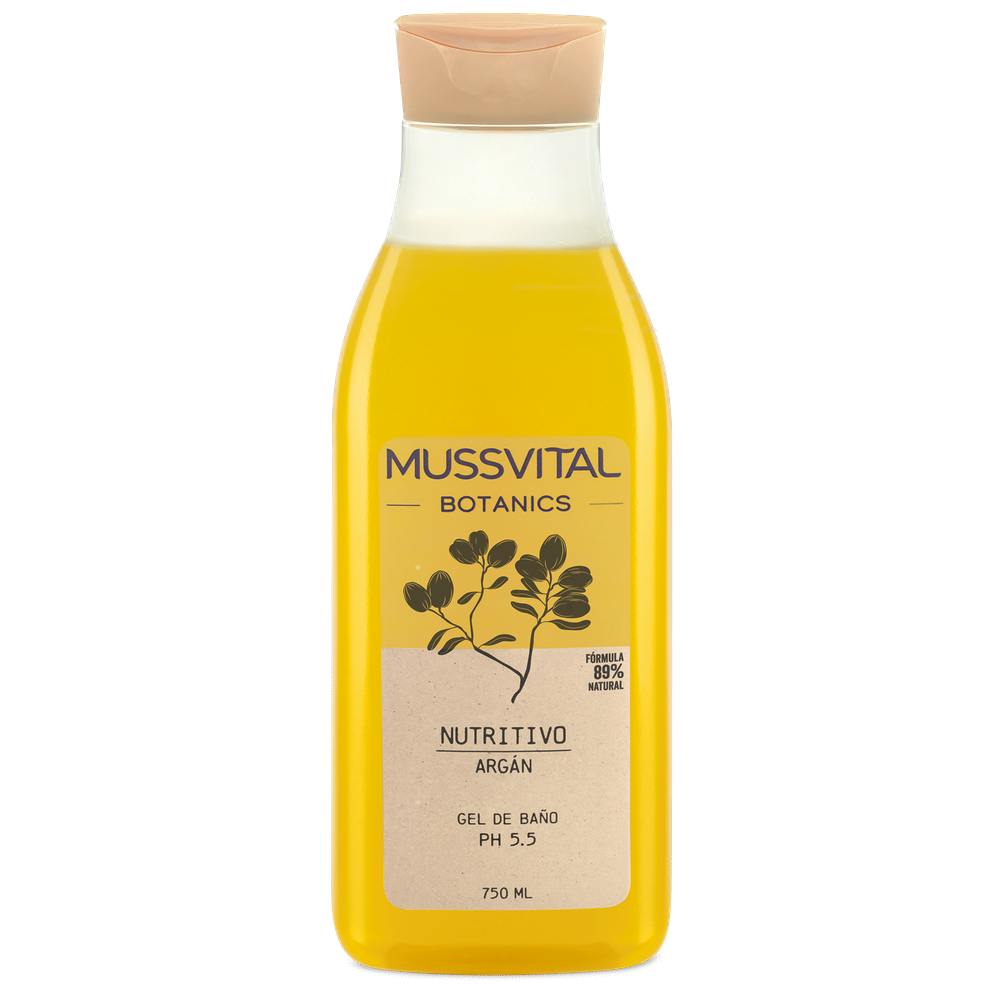 MUSSVITAL ESSENTIALS BOTANICS GEL DE BAÑO ARGAN 1 ENVASE 750 ml