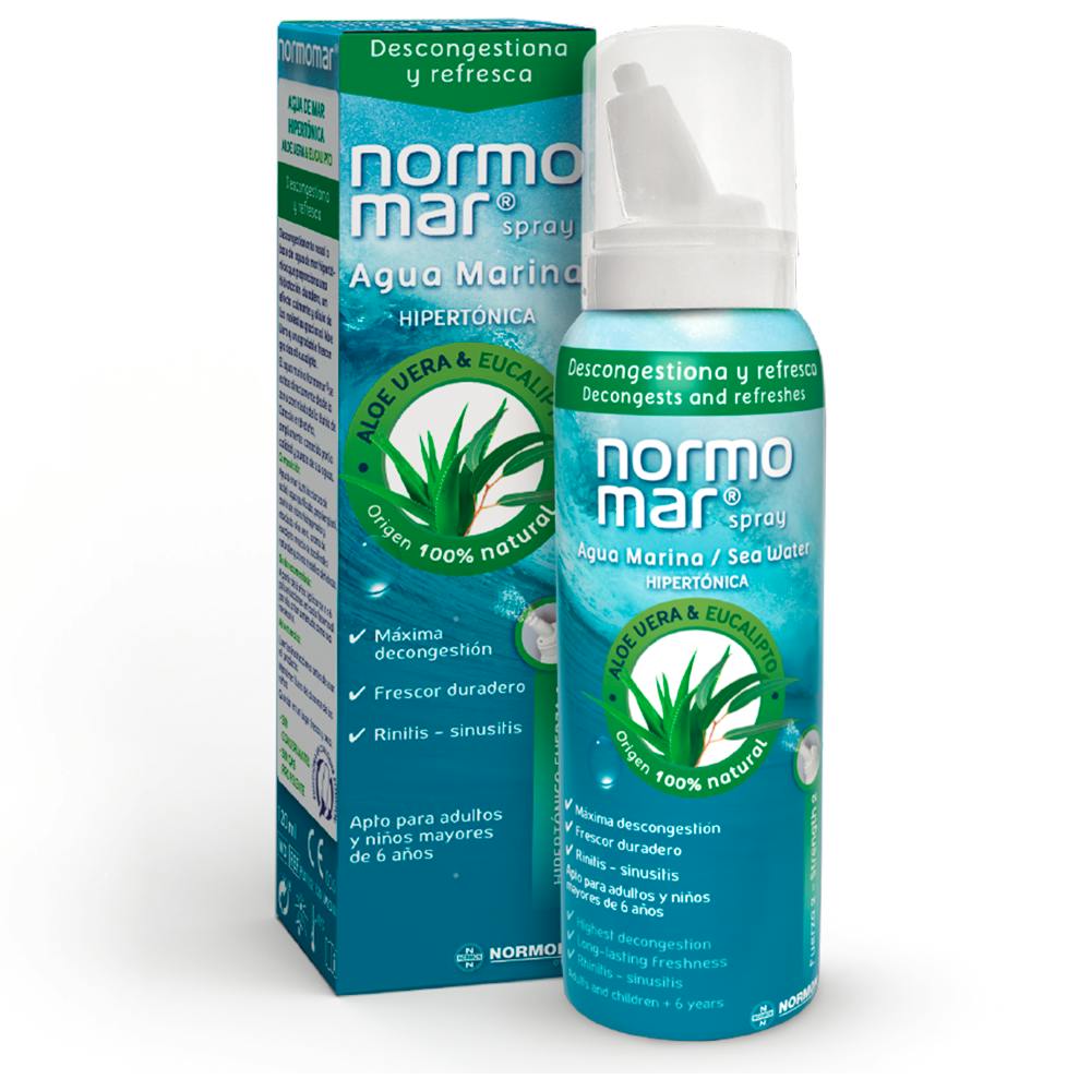 NORMOMAR SPRAY HIPERTONICA DESCONGESTON Y FRESCOR ALOE Y EUCA120ML