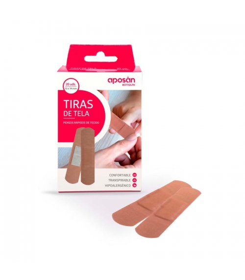 APOSAN TIRA DE TELA 20 UNIDADES 19 CM X 72 MM