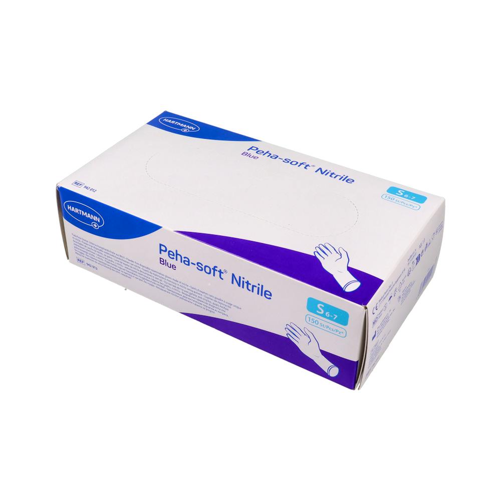 GUANTES DE NITRILO DESECHABLES HARTMANN 100 UNIDADES TALLA S
