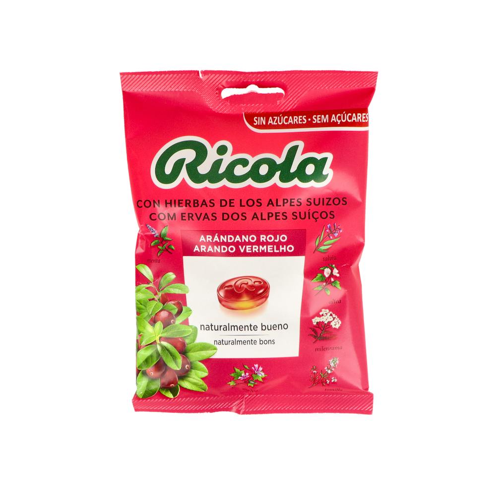 RICOLA CARAMELOS SIN AZUCAR 1 BOLSA 70 G SABOR ARANDANO ROJO