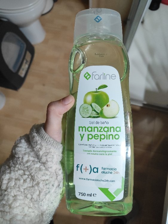 FARLINE GEL DE BAÑO MANZANA Y PEPINO 1 ENVASE 750 ml