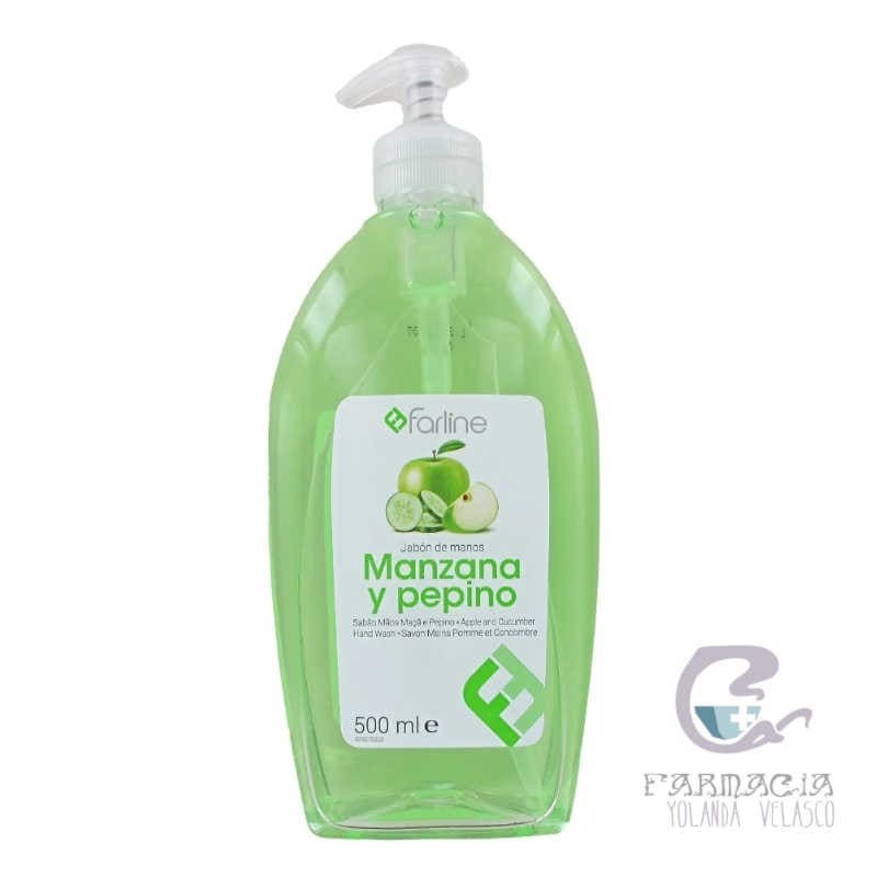 FARLINE JABON DE MANOS MANZANA Y PEPINO 1 ENVASE 500 ml