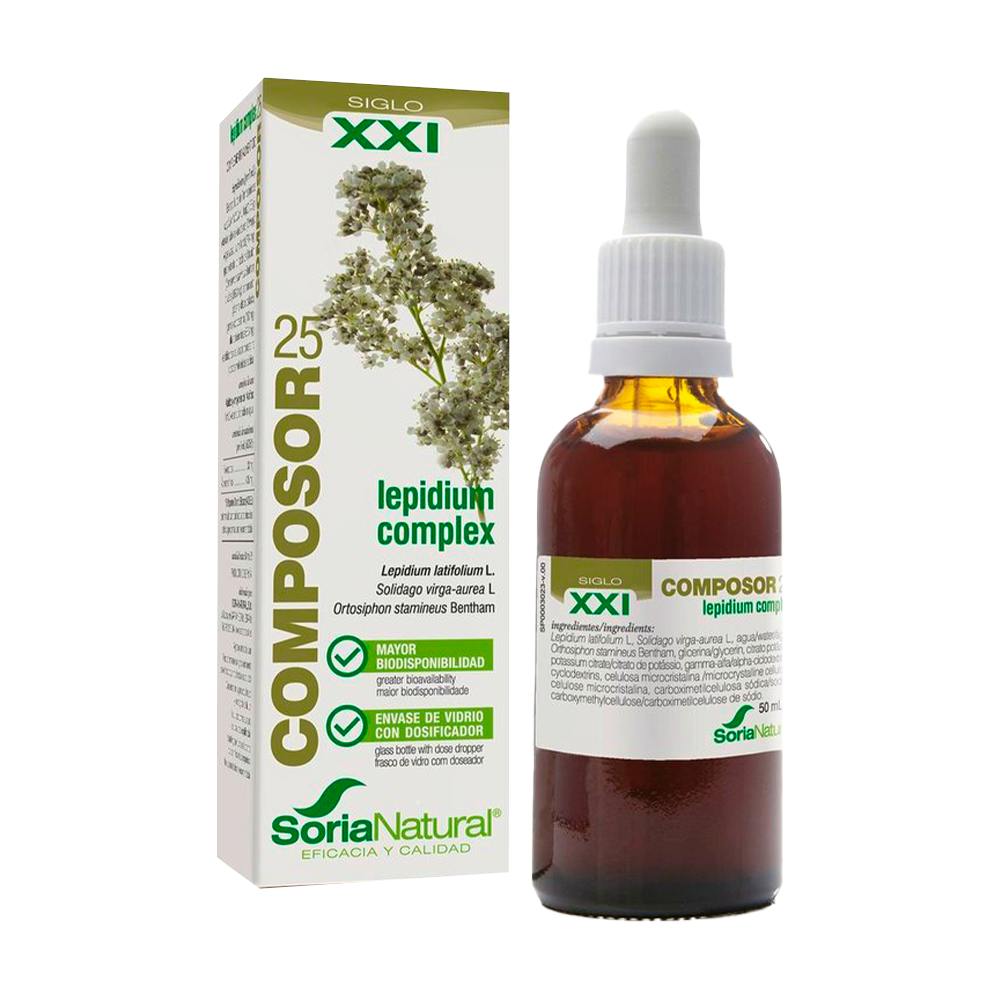 COMPOSOR 25 LEPIDIUM COMPLEX SIGLO XXI 1 FRASCO 50 ML CON DOSIFICADOR