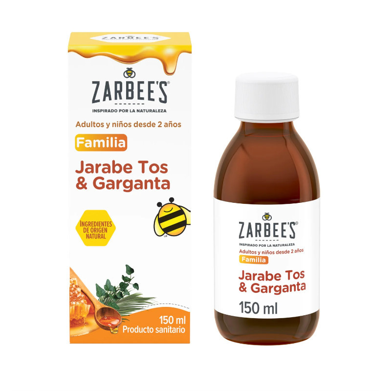 ZARBEES JARABE FAMILIA TOS Y GARGANTA 1 FRASCO 150 ML