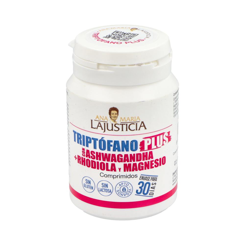 TRIPTOFANO PLUS CON ASHWAGANDHA + RHODIOLA MAGNESIO Y VITAMINA B6 ANA MARIA LAJUSTICIA 60 COMPRIMIDOS