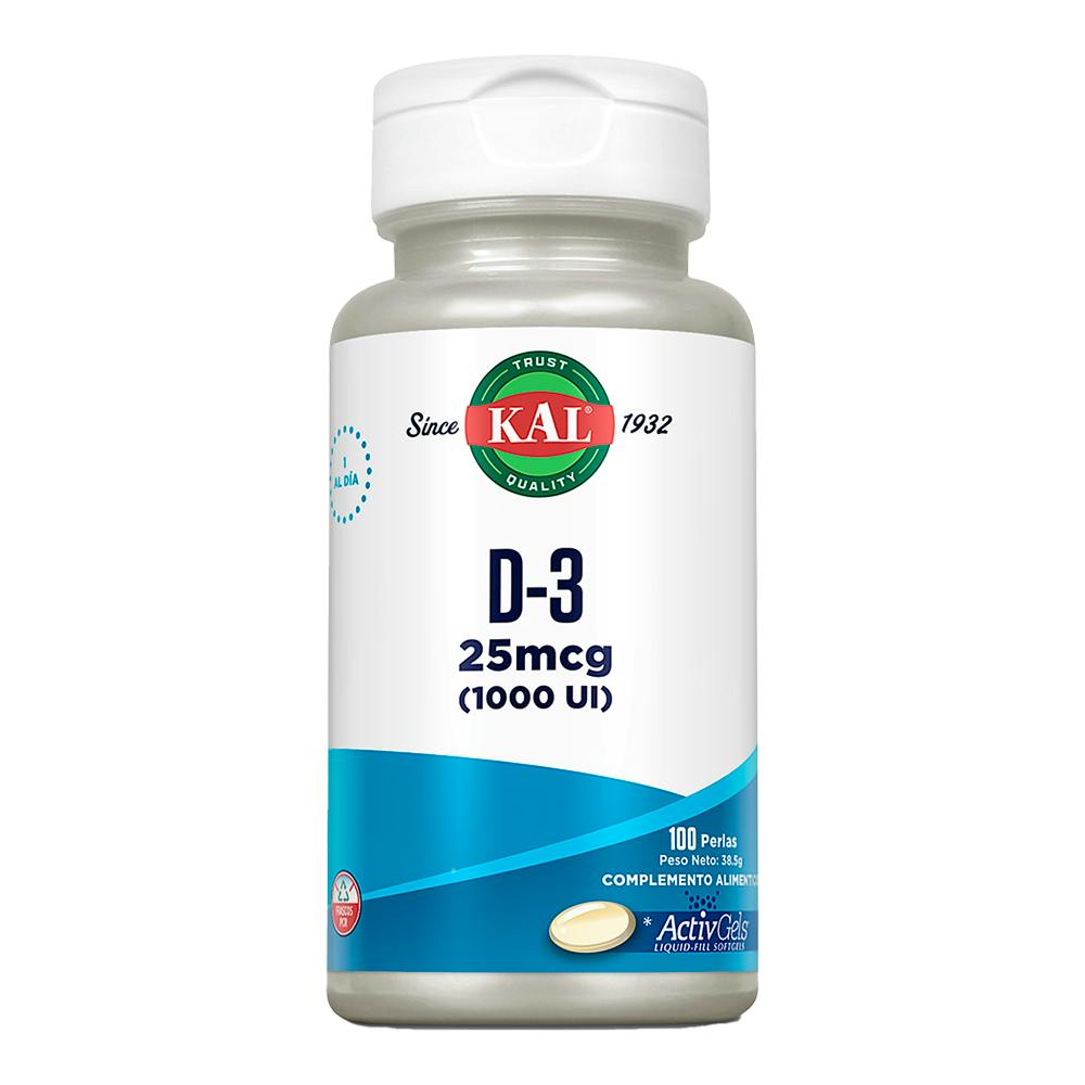 SOLARAY VIT D3 1000 UI MCG 100 PERLAS