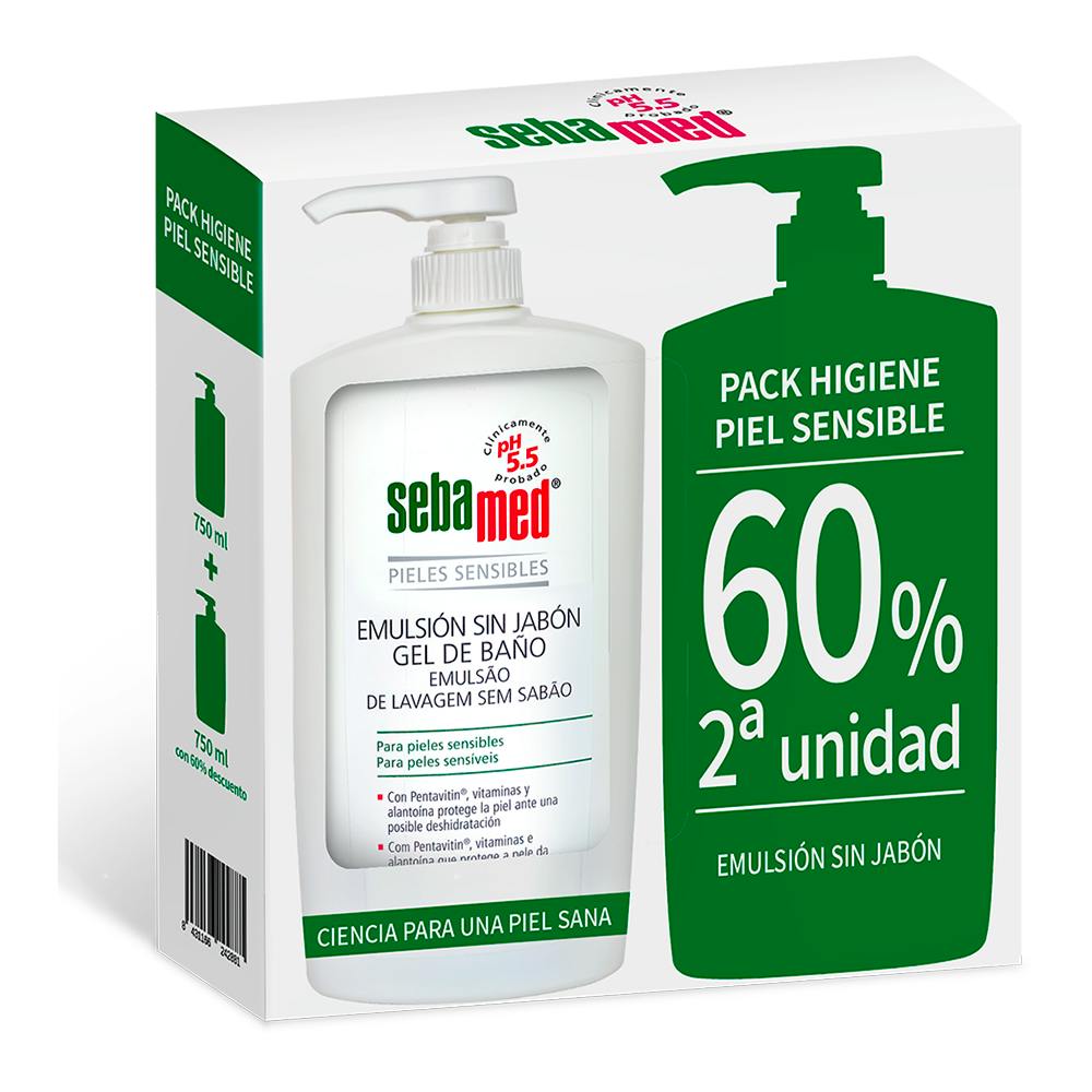 SEBAMED DUPLO EMUL SIN JABON 2U 60%