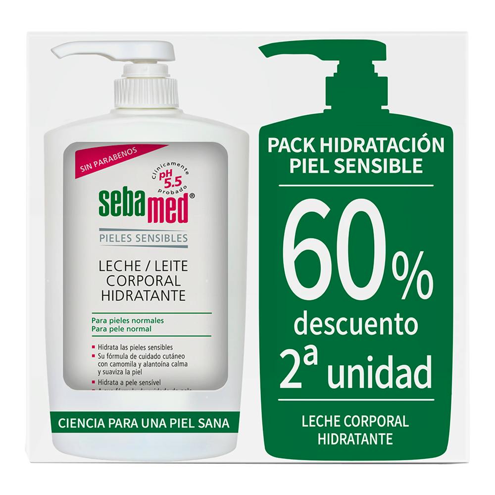 SEBAMED LECHE CORPORAL 2 ENVASES 750 ML PACK 60%