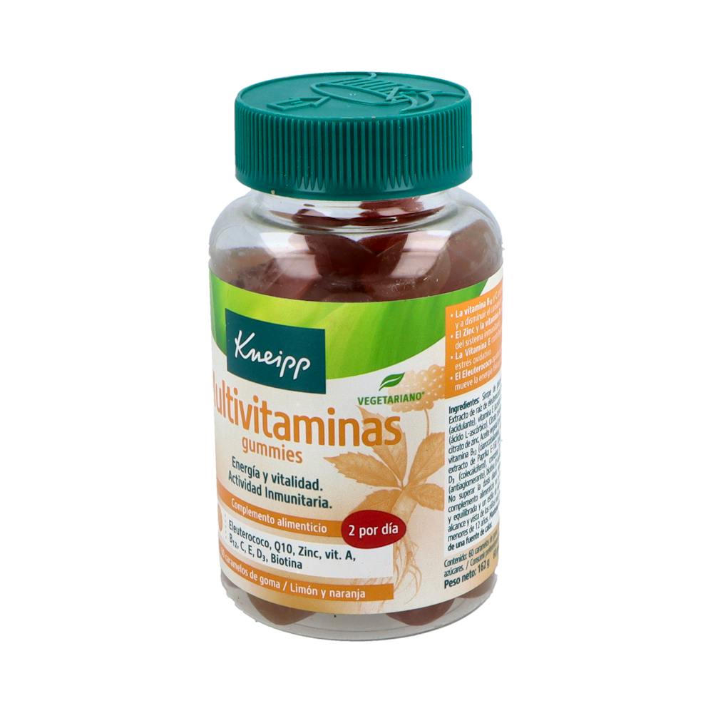 KNEIPP MULTIVITAMINAS 60 GUMMIES SABOR LIMON Y NARANJA