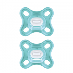 MAM BABY CHUPETE SILICONA COMFORT 312 MESES 2 UNIDADES PACK DOBLE VERDE