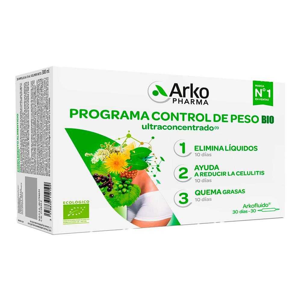 ARKOFLUIDO PROGRAMA CONTROL DE PESO BIO 30 AMPOLLAS 10 ML