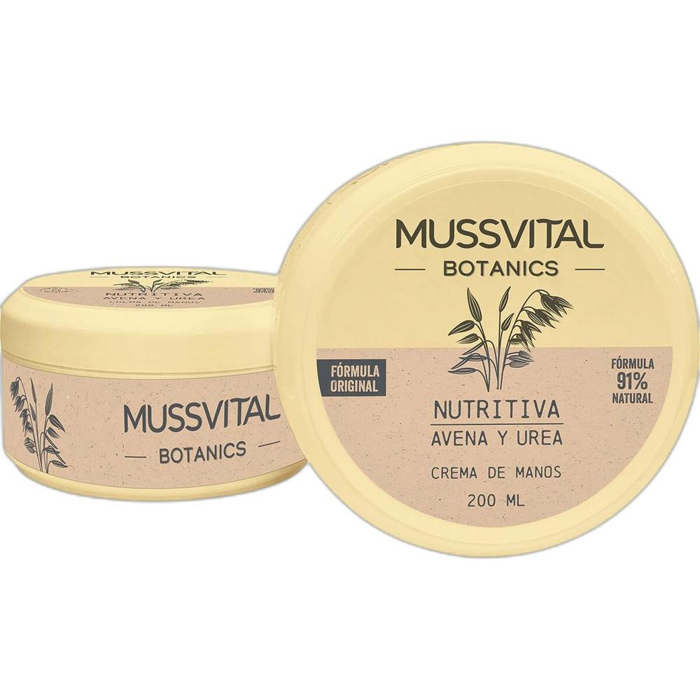 MUSSVITAL ESSENTIALS BOTANICS CREMA DE MANOS AVENA Y UREA 1 ENVASE 200 ml