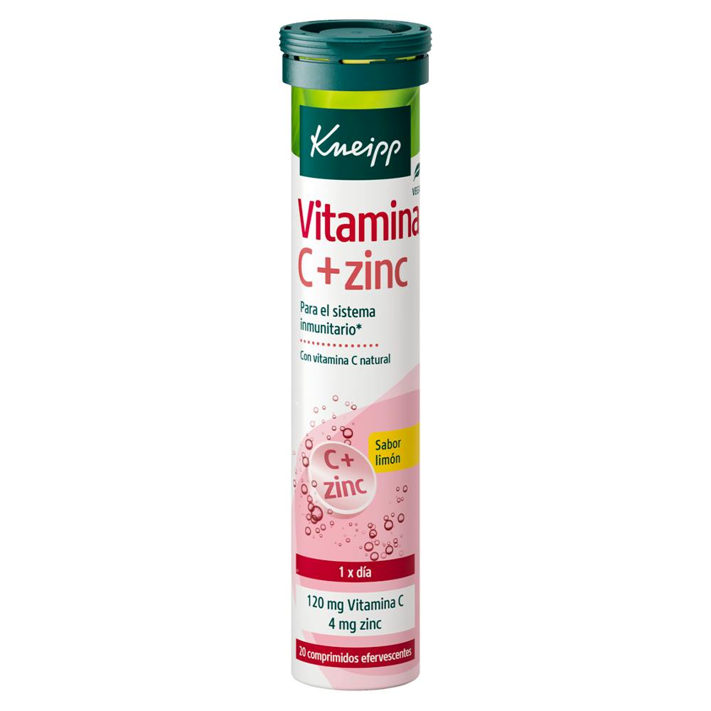 KNEIPP VITAMINA C + ZINC 20 COMPRIMIDOS EFERVESC