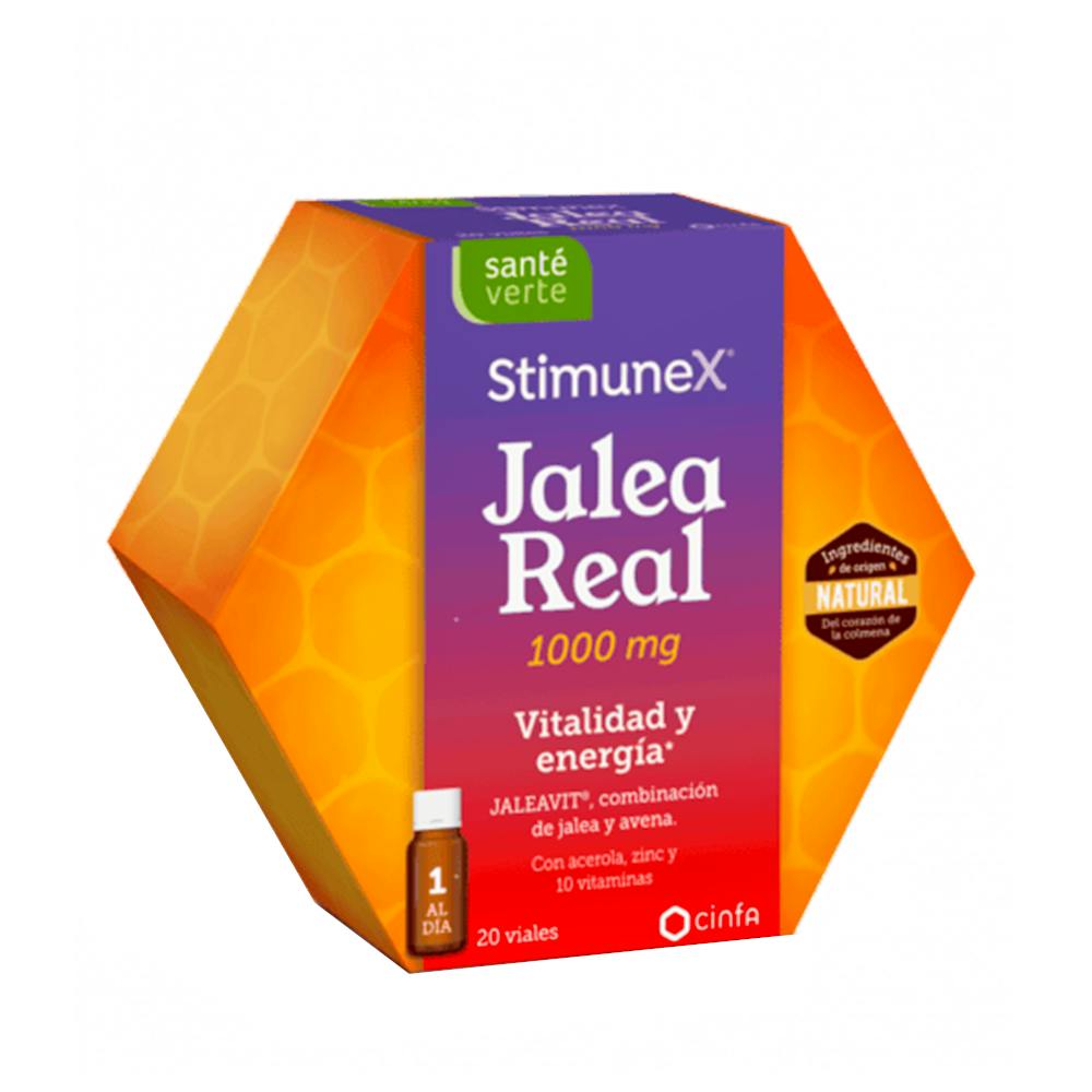 SANTE VERTE STIMUNEX JALEA REAL VITALIDAD Y ENERGIA 20 VIALES 10 ML
