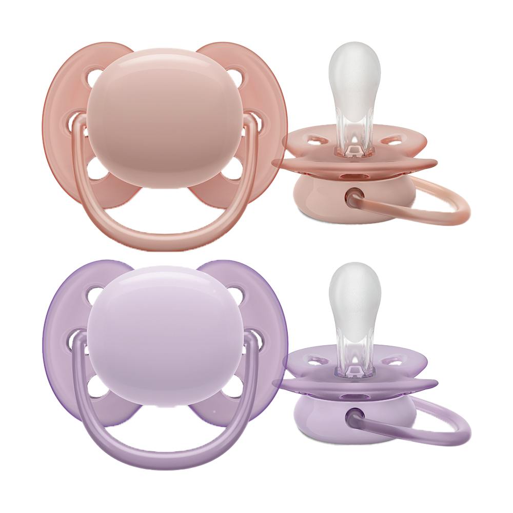 CHUPETE SILICONA PHILIPS AVENT ULTRA SOFT 0 6 MESES 2 UNIDADES NIÑA