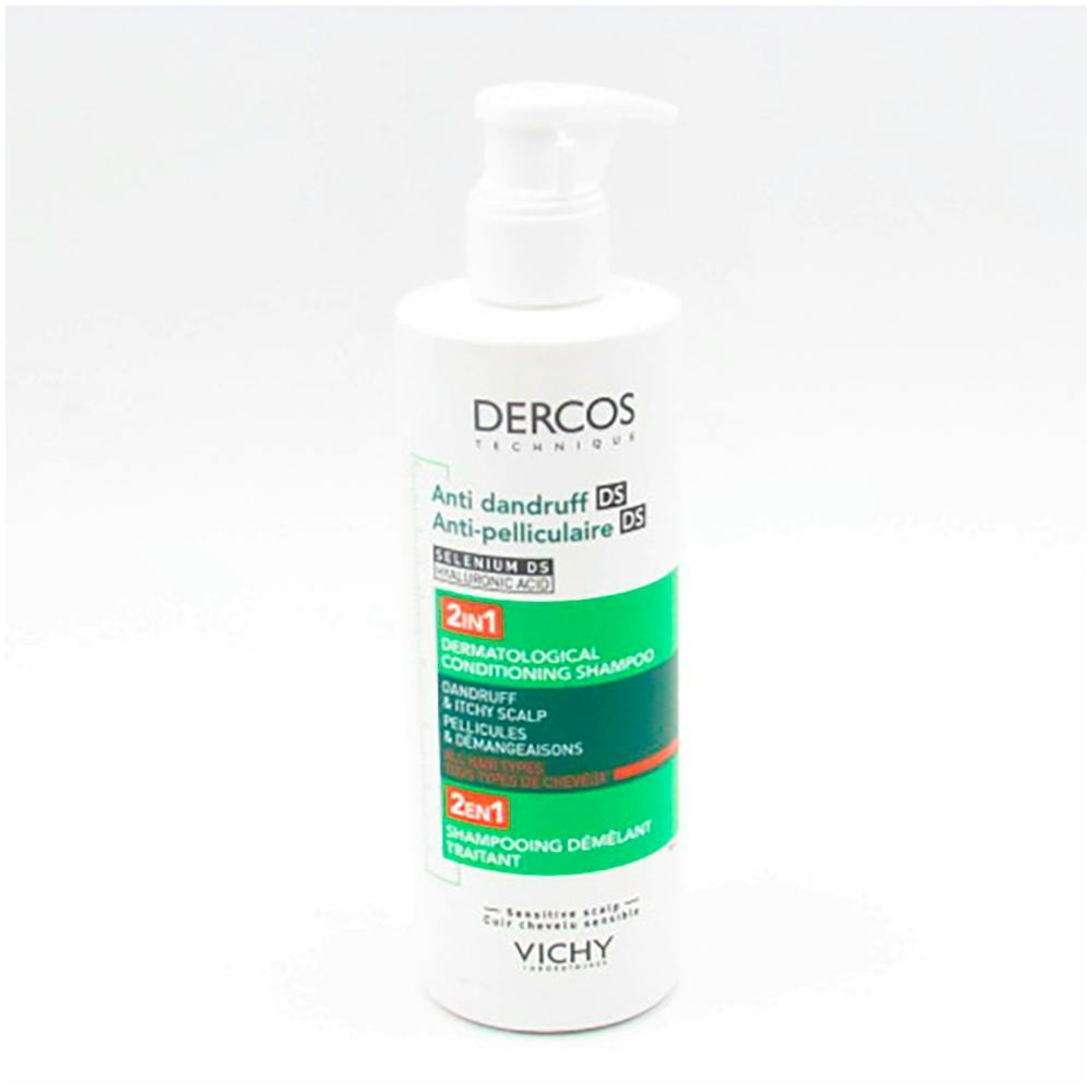 DERCOS CHAMPU ANTICASPA 2 EN 1 1 ENVASE 390 ML