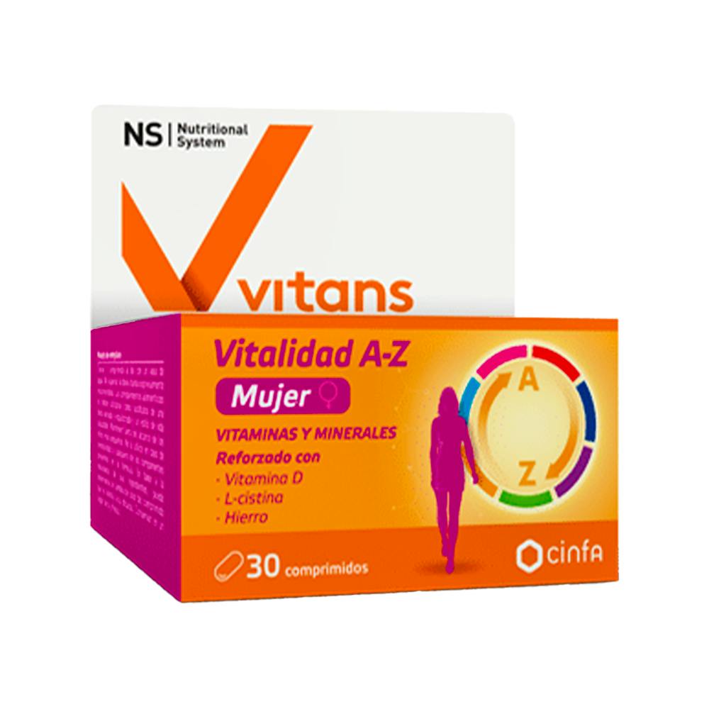 NS VITANS VITALIDAD AZ MUJER 30 COMPRIMIDOS
