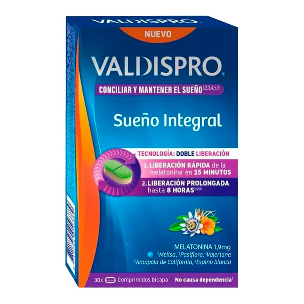 VALDISPRO SUEÑO INTEGRAL 30 COMPRIMIDOS BICAPA