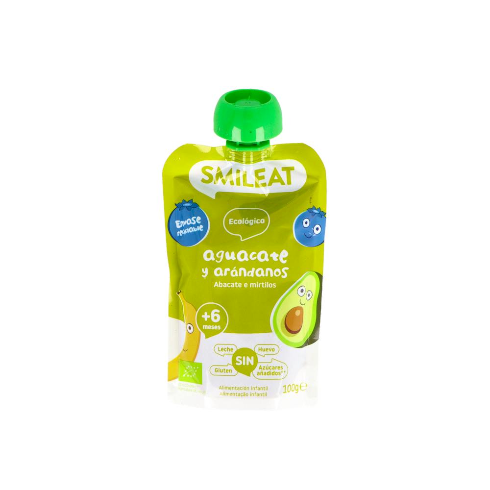 SMILEAT POUCH AGUACATE Y ARANDANOS 100G
