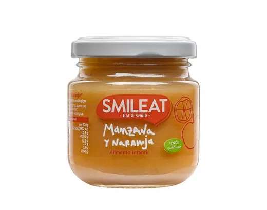 SMILEAT POTITO MANZANA Y NARANJA 130 ML