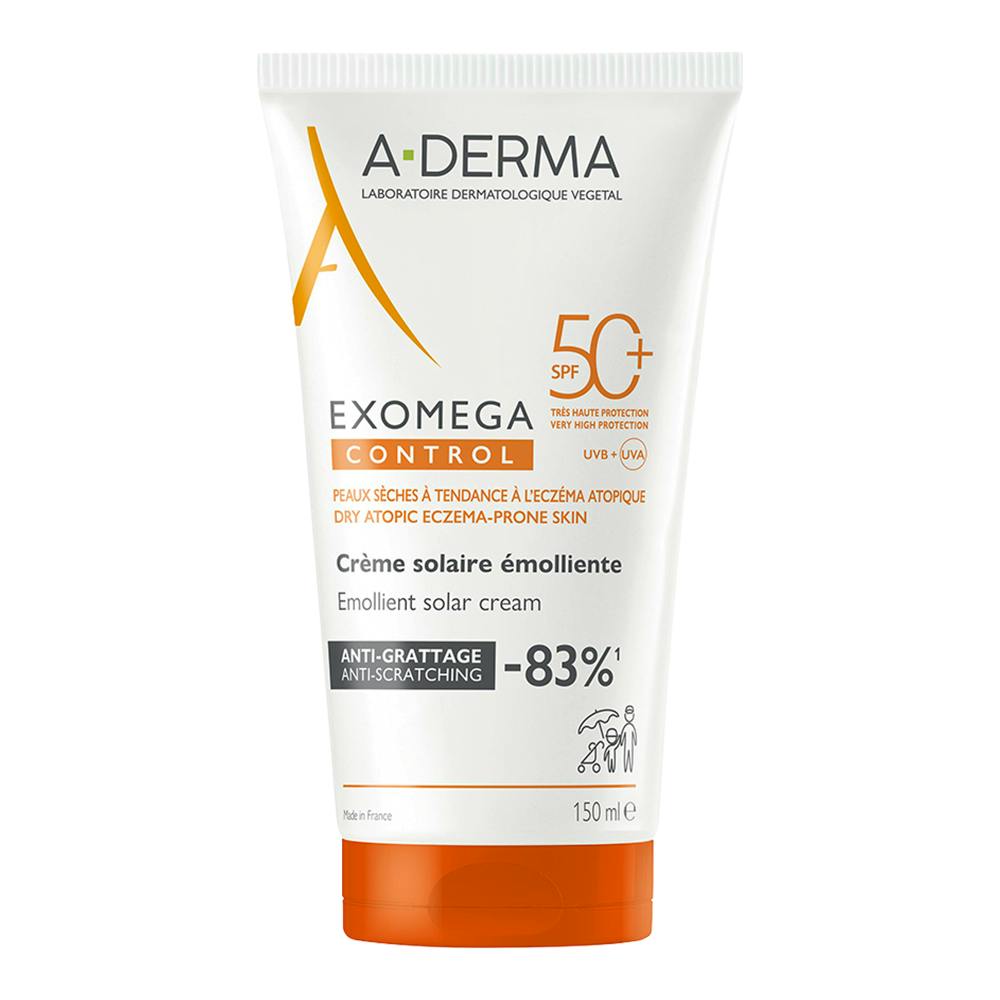 ADERMA EXOMEGA CONTROL CREMA SOLAR EMOLIENTE SPF 50+ 1 TUBO 150 ML
